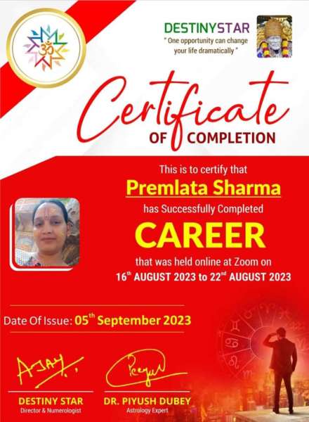 CERTIFICATE OF ACHIEVEMENT 